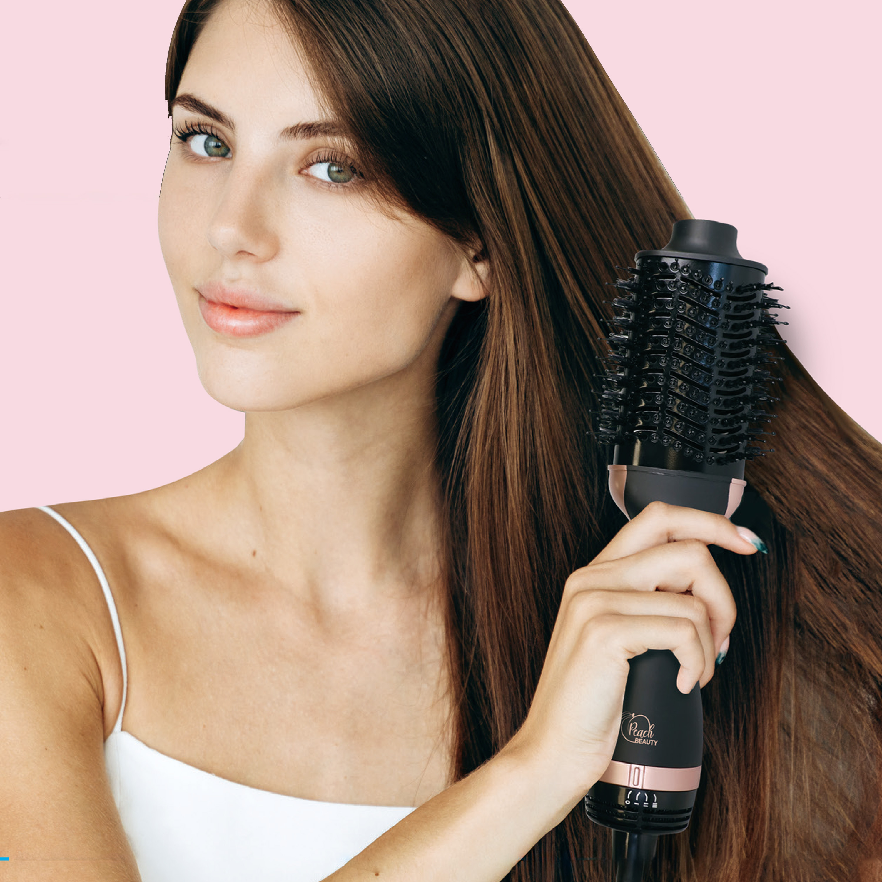 3-in-1 Föhnborstel | Drogen, Volumizen \u0026 Stylen | Bestel nu! - Peach Beauty, image size:3000x3000