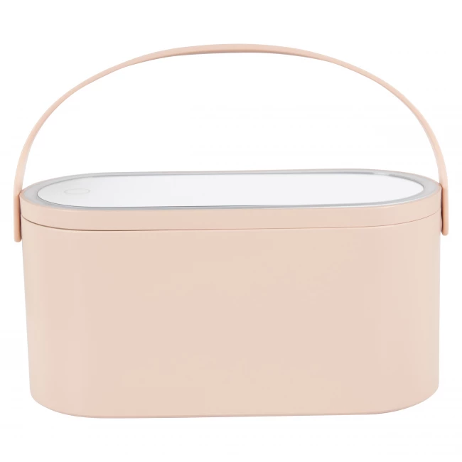 Luxury Beautycase with LED Mirror - Dusty Pink