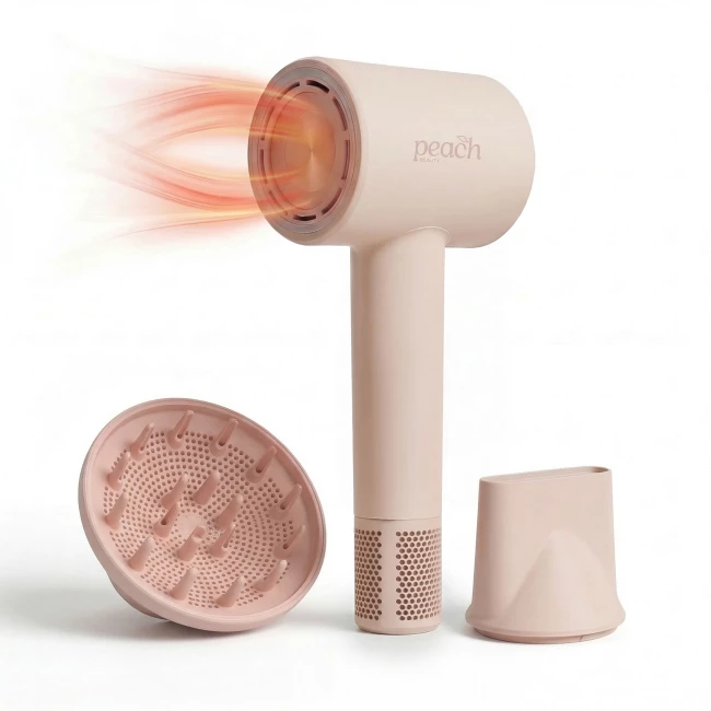 Ionische Föhn - Combideal met Magnetic Diffuser - Roze